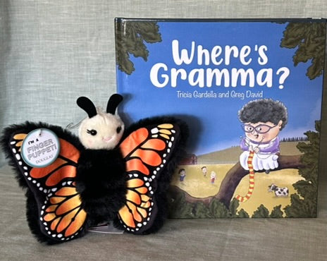 Paperback Where's Gramma with Butterfly plushie (finger puppet)